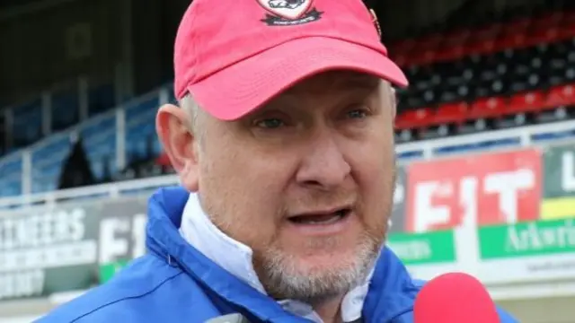 Hereford FC manager Pete Beadle