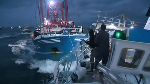 Boats clash in French waters