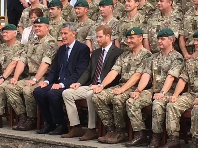 Royal Marines with Prince Harry