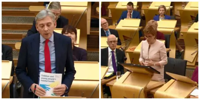 Richard Leonard and Nicola Sturgeon clash over CAHMS