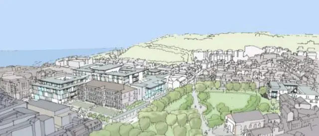 Future hospital concept image