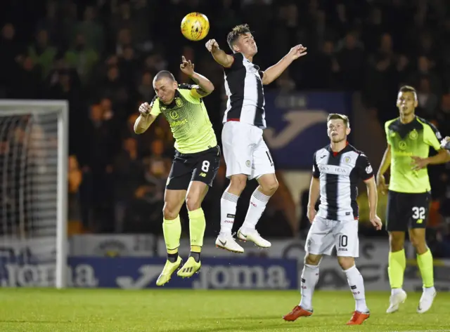 Celtic and St Mirren players