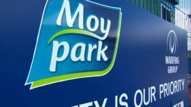 A Moy Park sign