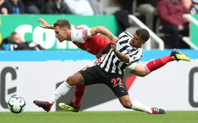 Aaron Ramsey and DeAndre Yedlin