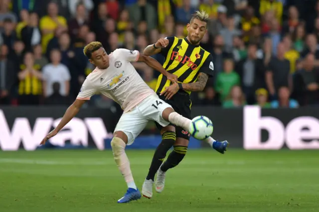 Jesse Lingard and Roberto Pereyra