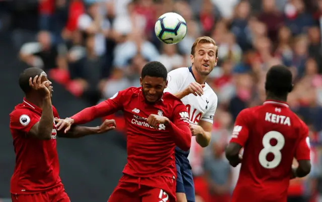 Joe Gomez and Harry Kane