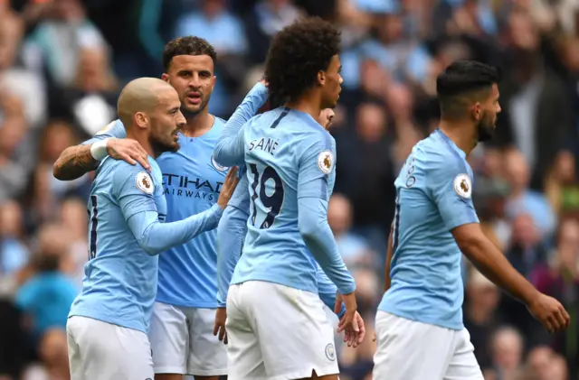 Manchester City celebrate