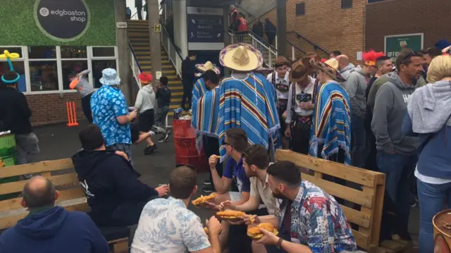 Fans at Edgbaston