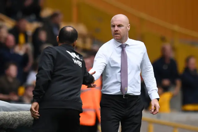 Nuno Espirito Santo and Sean Dyche