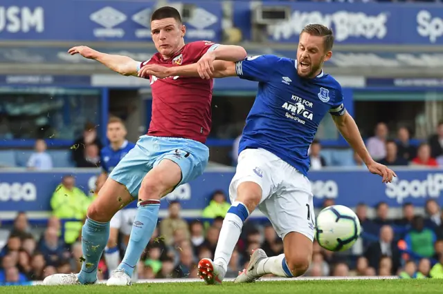 Declan Rice and Gylfi Sigurdsson