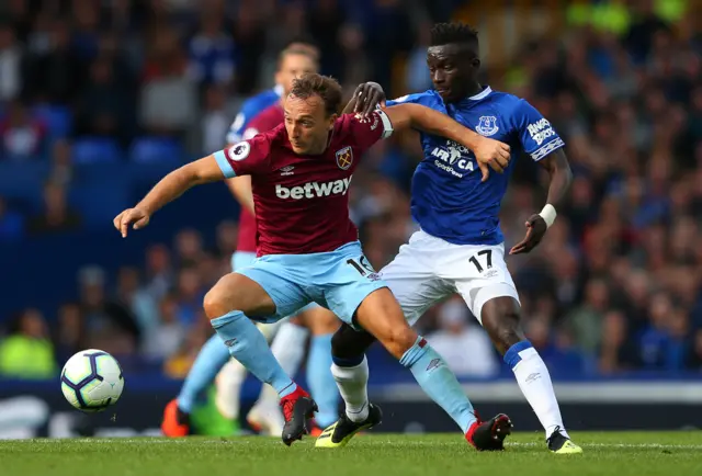 Mark Noble and Idrissa Gueye