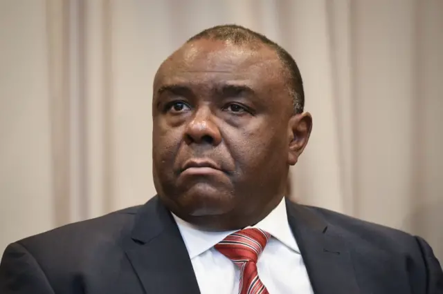 Leader of the Democratic Republic of Congo"s political party Movement for the Liberation of the Congo (MLC) Jean-Pierre Bemba attends a joint press conference with RDC"s opposition leaders on September 12, 2018 in Brussels.