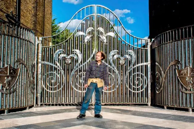 Henry Dagg and the new gates of Rochester Independent College