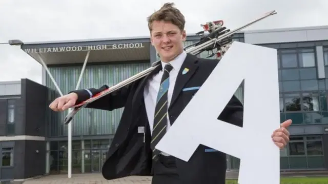 Ross Nesbitt, 16, was training with Glasgow ski racing team in Austria in December 2016 when he crashed and hit his head on a fence post, leaving him in a coma.