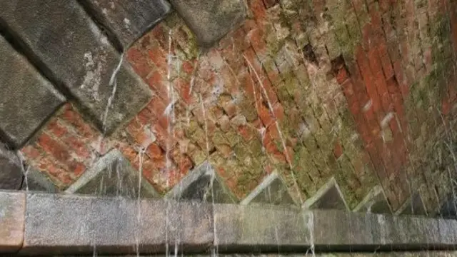 Leaking railway bridge