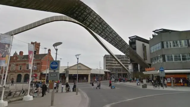 The street under the Whittle Arch