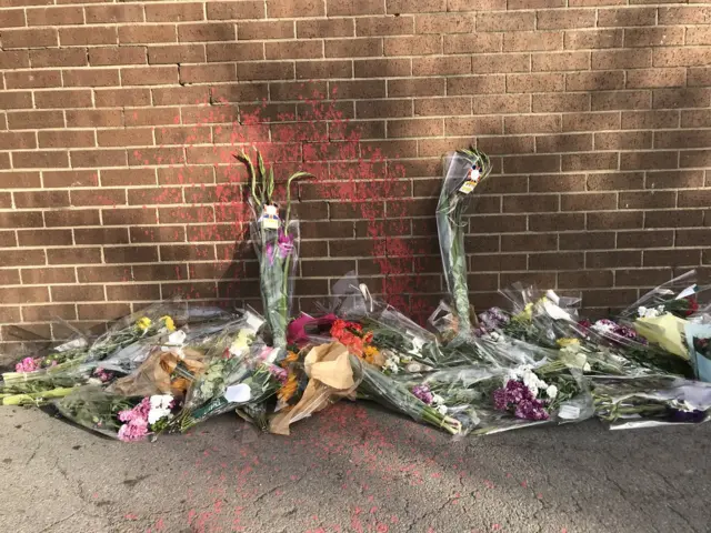 Floral tributes