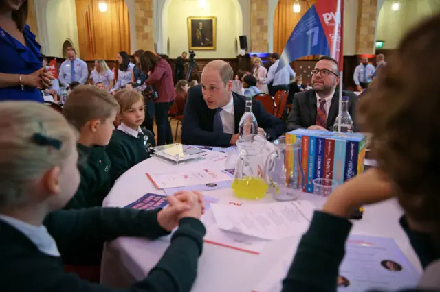 Duke of Cambridge with children