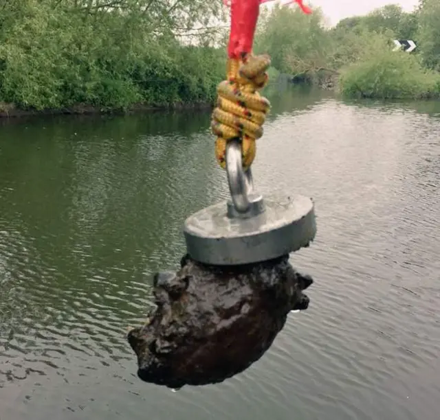 Grenade was found by a fisherman in Leicestershire