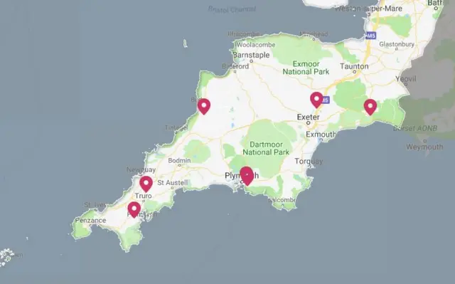 power cut map