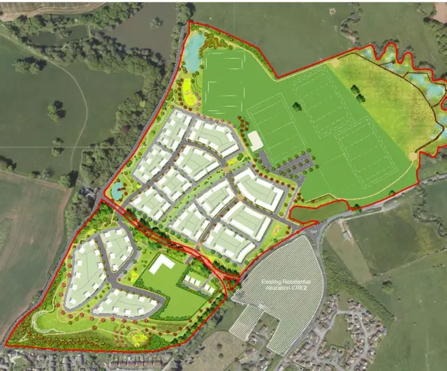 Proposed development in Crediton