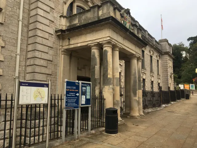 Torquay Town Hall, HQ of Torbay Council