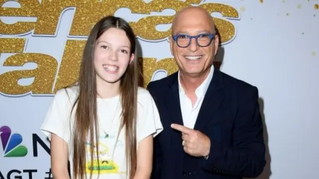 Courtney Hadwin with judge Howie Mandel