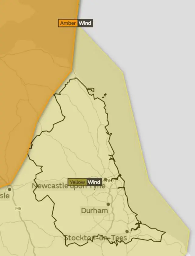 Met Office Amber warning