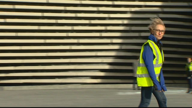 The V&A Dundee opened on Saturday but has been closed for the afternoon because of the weather