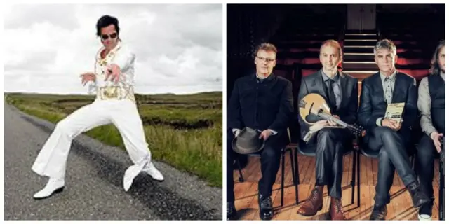 Greg Hemphill as Elvis and Runrig