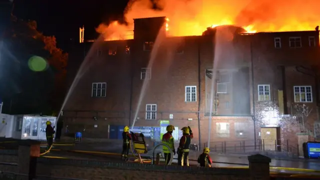 Firefighters at the cinema