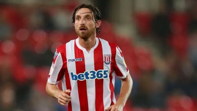 Joe Allen in Stoke City shirt