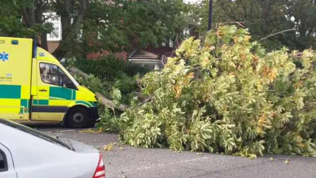 Road blocked in Benton Road in Newcastle