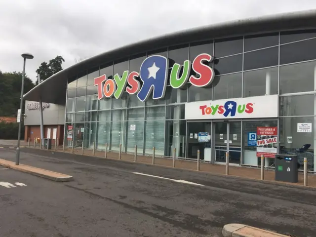 Toys R Us store in Exeter