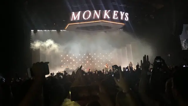 The Arctic Monkeys stage