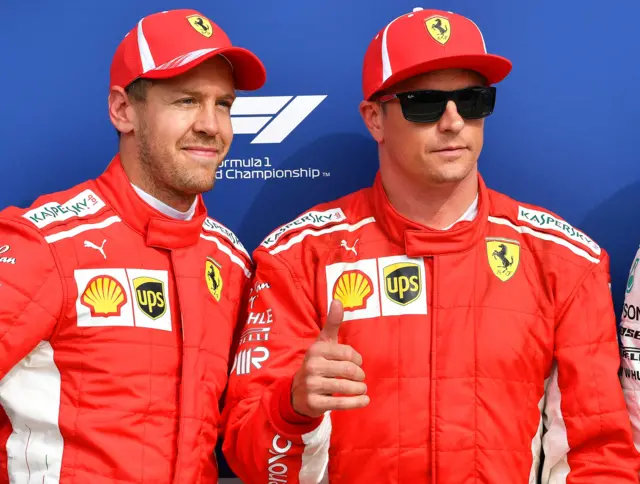 Sebastian Vettel and Kimi Raikkonen