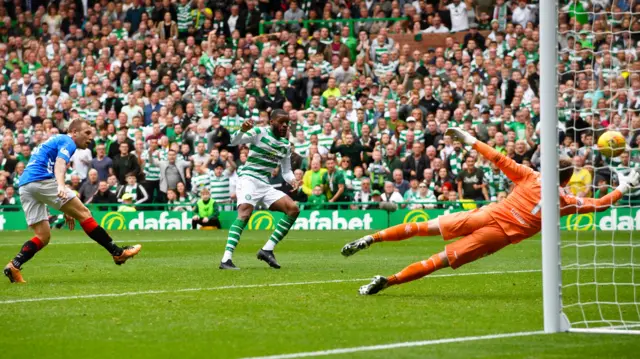 Olivier Ntcham gives Celtic the lead after a swift counter-attack