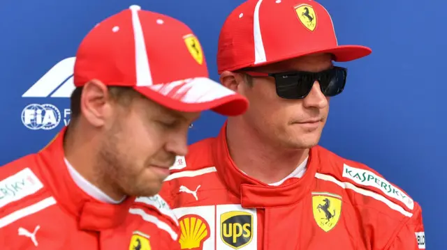 Sebastian Vettel and Kimi Raikkonen