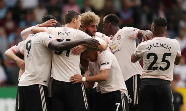 Manchester United celebrate