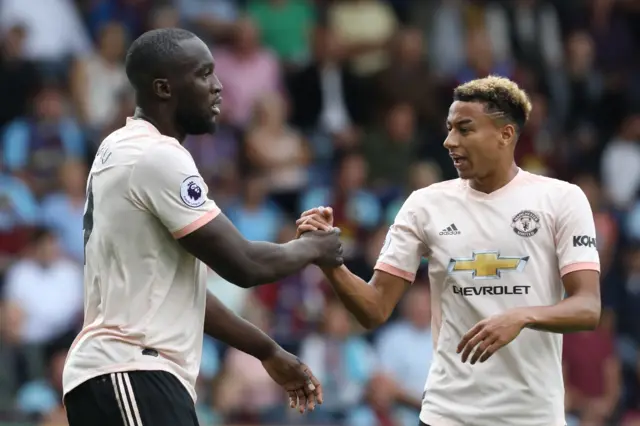 Romelu Lukaku and Jesse Lingard