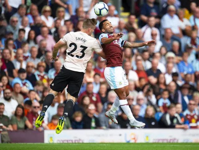 Luke Shaw and Aaron Lennon