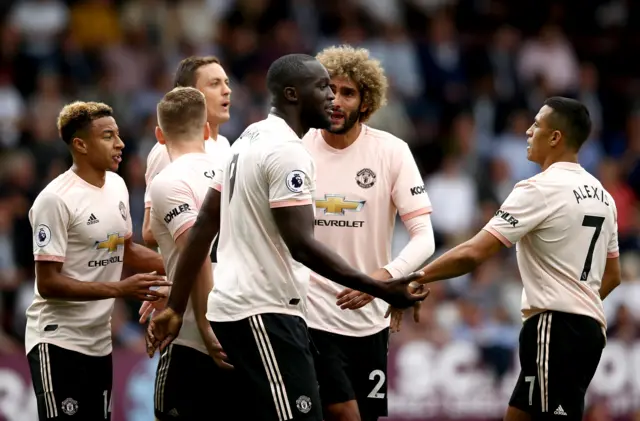 Manchester United celebrate