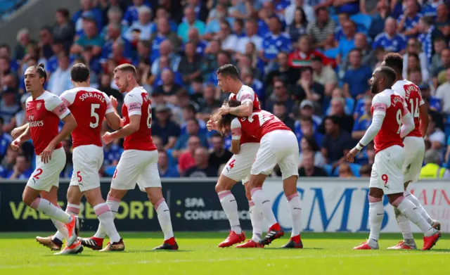 Arsenal celebrate