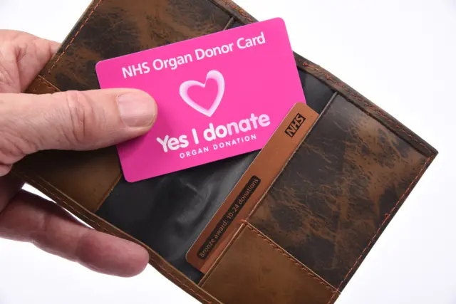 Organ Donor card
