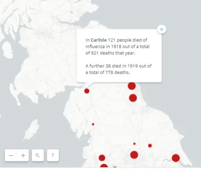 Flu map