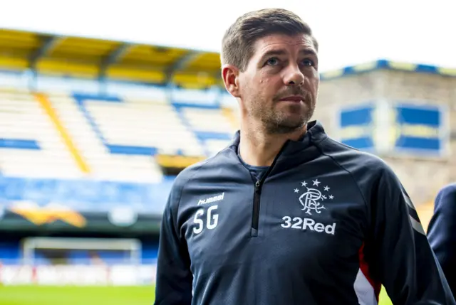 Rangers manager Steven Gerrard