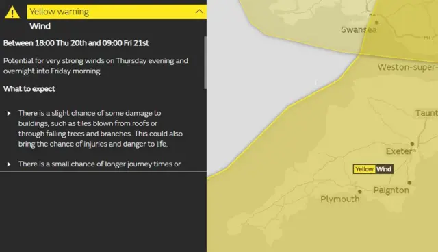 weather warning map