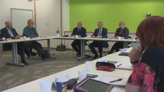 NHS Tayside's board met the former health secretary Shona Robison in April