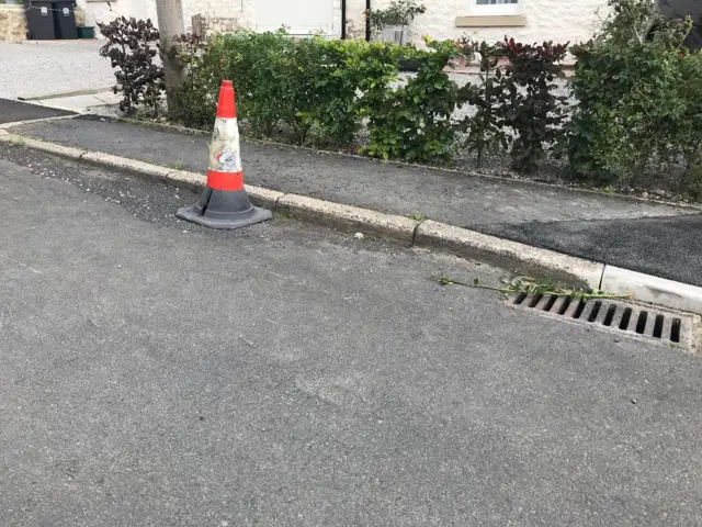 Cones in the street