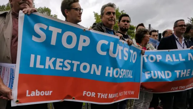 Protest group about the future of Ilkeston hospital